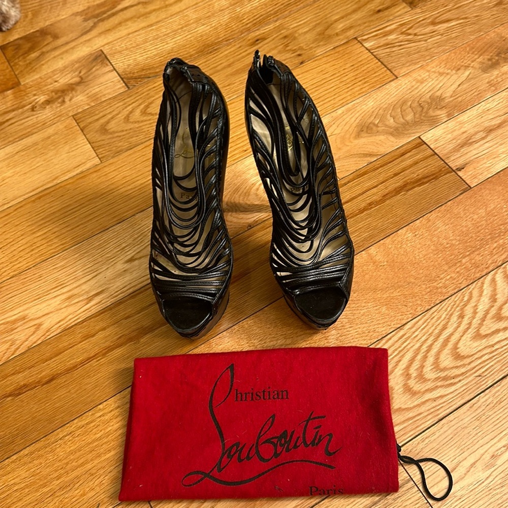 Christian Louboutin strappy stiletto